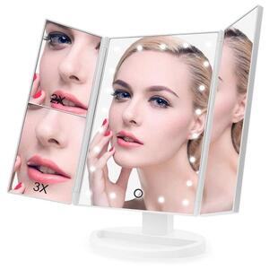 Povećalo kozmetičko ogledalo s 22 LED USB rasvjete