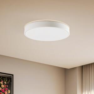 Lindby Smart LED stropna svjetiljka Innes bijela Ø 38 cm RGB CCT Tuya, prigušiva, Bijela, Dnevni boravak/blagovaonica, Metal
