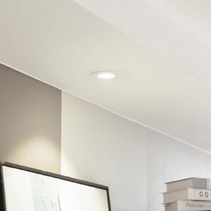 Arcchio LED downlight Zarik, bijela, 3.000K, prigušiva, Bijela, Dnevni boravak/blagovaonica, Aluminij