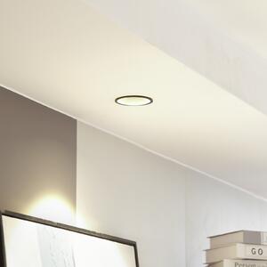 Arcchio LED downlight Niria, crna, 2.700K, prigušiva, Crno, Dnevni boravak/blagovaonica, Metal