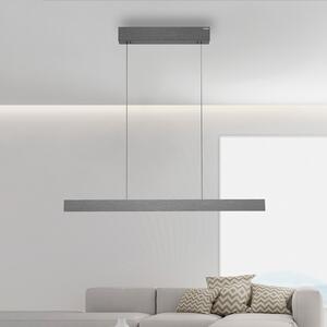 PURE E-Motion LED viseća svjetiljka, platinasta, CCT, prigušiva, Sivo, Dnevni boravak/blagovaonica, Metal