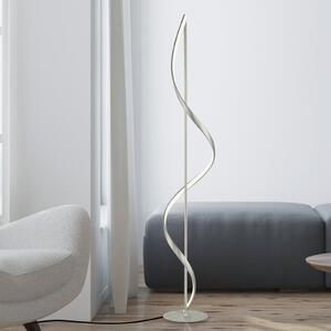 Q-Smart-Home Paul Neuhaus Q-Swing LED podna svjetiljka, čelik, prigušiva, Metalik, Dnevni boravak/blagovaonica, Metal