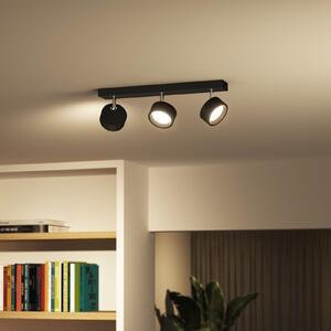Philips Bracia LED stropni reflektor, tri žarulje, crna, Crno, Dnevni boravak/blagovaonica, Metal