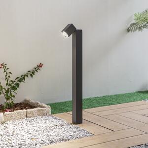 Lindby staza Othil, 80 cm visoka, antracit, metal, prigušiva, Sivo, Aluminij