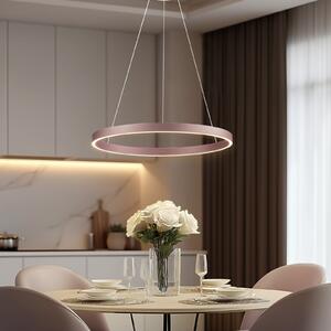 Lucande Smart LED viseća svjetiljka Yonam, kava, 1 žarulja, Tuya, prigušiva, Smeđa / hrđa, Dnevni boravak/blagovaonica, Aluminij