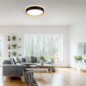 JUST LIGHT. GmbH LED stropna svjetiljka Emilia 3-stupanjska prigušiva crna,, Crno, Dnevni boravak/blagovaonica, Metal