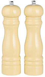Set od 2 drvenih svijetlo žutih mlinca za sol i papar LIGHT YELLOW