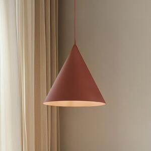 TK Lighting Viseća svjetiljka Cono, jedna žarulja, Ø 25 cm, crvena cigla, prigušiva, Crvena, Dnevni boravak/blagovaonica, Metal