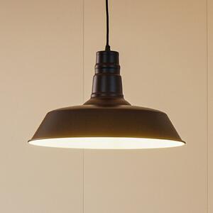 Lindby visilica Laylan, crno/bijela, Ø 46 cm, metal, prigušiva, Crno, Dnevni boravak/blagovaonica, Metal
