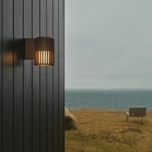 Nordlux Aludra Seaside vanjska zidna svjetiljka, aluminij, metalik smeđa, prigušiva, Smeđa / hrđa, Aluminij