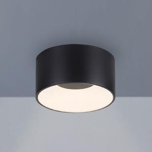 JUST LIGHT. GmbH SAMO SVJETLO. LED stropna svjetiljka Tanika crna, Ø16cm, prigušiva, prigušiva, Crno, Dnevni boravak/blagovaonica, Plastika