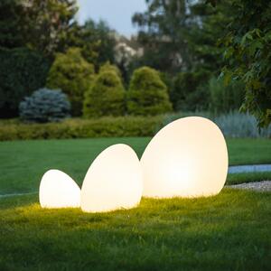 Nowodvorski Lighting Vanjska svjetiljka Stone S, 45 x 30 cm, bijela, plastika, IP44, Bijela, Plastika