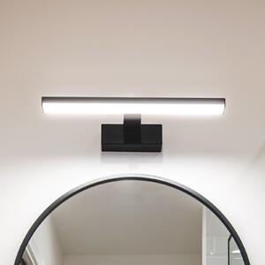 EGLO LED zidna svjetiljka Pandella 1, dužina 40 cm, crna, aluminij, Crno, kupaonica, Aluminij