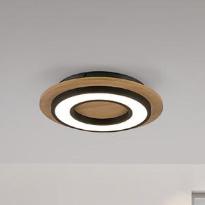JUST LIGHT. GmbH SAMO SVJETLO. Tola LED stropna svjetiljka, okrugla, drvo, 3.000 K, Drvo, Dnevni boravak/blagovaonica, Drvo