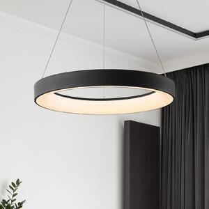 Mantra Iluminación Niseko II LED viseća svjetiljka, daljinski upravljač, Ø 38 cm, crna, prigušiva, Crno, Dnevni boravak/blagovaonica, Aluminij