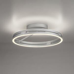 PURE LED stropna svjetiljka Loop, aluminij, metal, Ø 60 cm CCT, prigušiva, Metalik, Dnevni boravak/blagovaonica, Aluminij, Pokrivač okrugli izravno