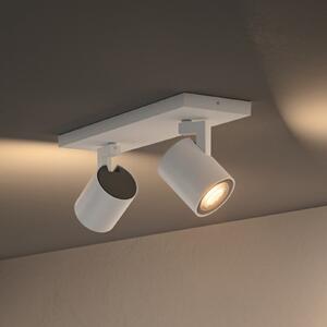 Philips Hue LED Spot Runner, 2 žarulje, prigušivač, bijela, prigušiva, Bijela, Dnevni boravak/blagovaonica, Aluminij