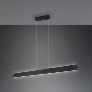 Trio Lighting Galway LED viseća svjetiljka, mat crna, gore/dolje, CCT, metal, prigušiva, Crno, Dnevni boravak/blagovaonica, Metal