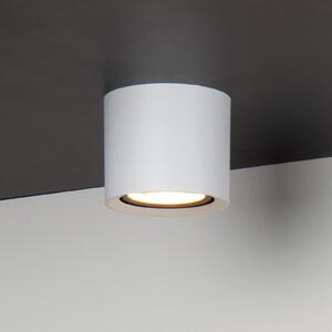 Lucide LED stropni spot Fedler, Ø 12 cm, bijeli, dim-to-warm, aluminij, prigušiva, Bijela, Dnevni boravak/blagovaonica, Aluminij