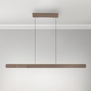 Paul Neuhaus Adriana LED viseća lampa, smeđa, dužina 160 cm, prigušiva, Smeđa / hrđa, Dnevni boravak/blagovaonica, Aluminij