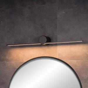 Lucide Mizar LED zidna svjetiljka, 60 cm, crna, IP44, Crno, kupaonica, Aluminij