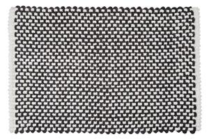 Crno-bijela tekstilna kupaonska prostirka 50x80 cm Covelo – Wenko