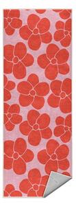 Crvena/ružičasta periva staza 60x230 cm Poppy Fields – Mila Home