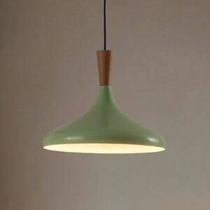 ROYALTECH Viseća svjetiljka Chris, mint zelena/bijela, Ø 35 cm, metalna, prigušiva, Zelena, Dnevni boravak/blagovaonica, Metal