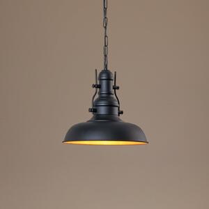 ROYALTECH Visilica Nota, crna, Ø 31 cm, metal, E27, prigušiva, Crno, Dnevni boravak/blagovaonica, Metal