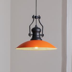 ROYALTECH Fimda visilica, narančasta, Ø 41 cm, metal, E27, prigušiva, Naranča, Dnevni boravak/blagovaonica, Metal