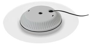 DOTLUX LED stropna svjetiljka MOONBASE srebrna Ø 37 cm aluminij/akril CCT, Metalik, Dnevni boravak/blagovaonica, Aluminij