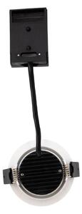 DOTLUX LED ugradbena stropna svjetiljka CIRCLEminidim bijela Ø 8,5 cm Alu, prigušiva, Bijela, kupaonica, Aluminij, Montaža na strop