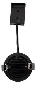 DOTLUX LED ugradbena stropna svjetiljka CIRCLEminidim, crna Ø 8,5 cm, prigušiva, Crno, kupaonica, Aluminij, Montaža na strop