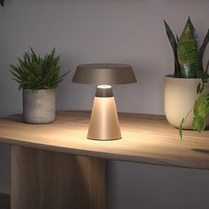 Paulmann Lirox LED punjiva stolna lampa, bež/crna, 20 cm, IP44, prigušiva, Bež, Dnevni boravak/blagovaonica, Metal