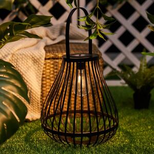 Pauleen SUNSHINE SPARK crna 34 cm IP44 LED solarna stolna lampa, Crno, Bambus