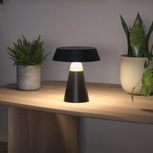 Paulmann Lirox LED punjiva stolna lampa, crna/bež, 20 cm, IP44, prigušiva, Crno, Dnevni boravak/blagovaonica, Metal