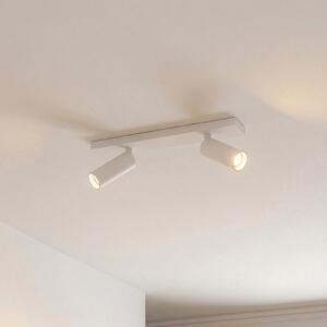 Arcchio Brinja Slim stropni reflektor, bijela, 2 žarulje, GU10 MR11, prigušiva, Bijela, Područje hodnika, Aluminij