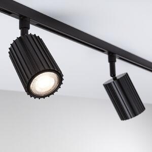 Paulmann URail Lirena prugasti reflektor, crna, Ø 6 cm, GU10, prigušiva, Crno, Dnevni boravak/blagovaonica, Metal