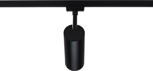 Paulmann URail LED tračni reflektor Theron, crna, 3.000 K, Ø 6 cm, prigušiva, Crno, Dnevni boravak/blagovaonica, Plastika