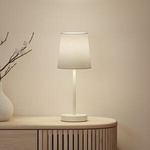 Paulmann Stolna lampa Stellan II, krem, visina 40 cm, tkanina, Bež, Dnevni boravak/blagovaonica, Tkanina / tekstil