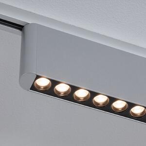 Paulmann URail LED tračni reflektor Zelos, krom, 3.000 K, 37 cm, prigušiva, Metalik, Dnevni boravak/blagovaonica, Aluminij