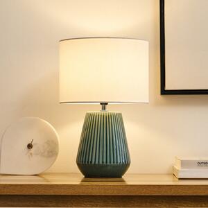 Pauleen LOVE IT CLASSY stolna lampa, bijela/zelena, visina 36 cm, Bijela, Dnevni boravak/blagovaonica, Tkanina / tekstil