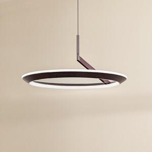 Lucande LED viseća svjetiljka Eldra, smeđa boja kave, Ø 55 cm, CCT, prigušiva, Smeđa / hrđa, Dnevni boravak/blagovaonica, Metal