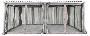 Antracitna pergola za terasu Madera Premium 3x6m Garden Point