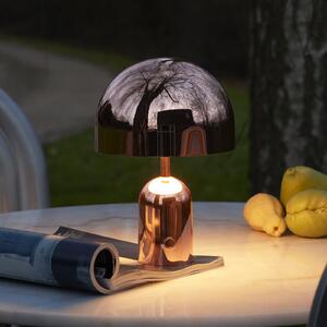 Tom Dixon BELL PRIJENOSNA punjiva stolna lampa, bakrena, 28 cm IP44, prigušiva, Bakar, Dnevni boravak/blagovaonica, Plastika