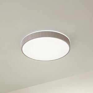 Lindby Zylo LED stropna svjetiljka, taupe, Ø49 cm, CCT prigušivo, prigušiva, Bež, Dnevni boravak/blagovaonica, Plastika