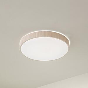 Lindby Zylo LED stropna svjetiljka, bež, Ø 49 cm, CCT, dimabilna, prigušiva, Bež, Dnevni boravak/blagovaonica, Plastika