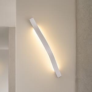 Lindby LED zidna svjetiljka Alvon, srebrna, visina 50 cm, metalna, Metalik, Dnevni boravak/blagovaonica, Metal