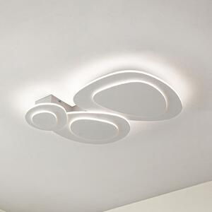 Lindby Delar LED stropna svjetiljka, 60 x cm, CCT, dimabilna, prigušiva, Bijela, Dnevni boravak/blagovaonica, Plastika