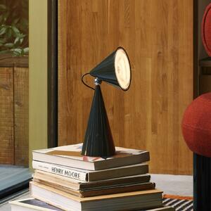 Tom Dixon LED stolna lampa na baterije Pose, antracit, visina 25 cm, prigušiva, Crno, Dnevni boravak/blagovaonica, Plastika